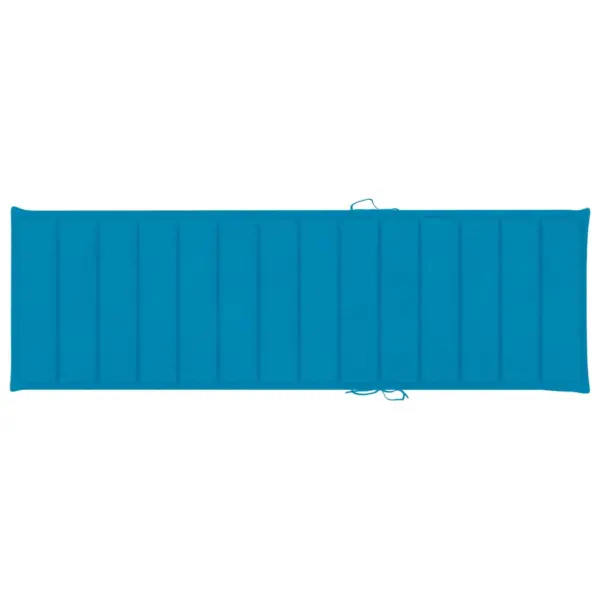 Aia lamamistool lauaga ja sinise istmepadjaga, immutatud männipuit – 7