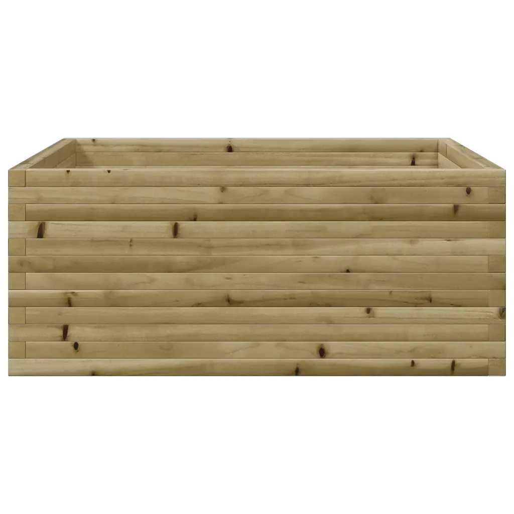 Aia taimekast survetöötlusega immutatud männipuidust, pruun, 110 x 110 x 46 cm