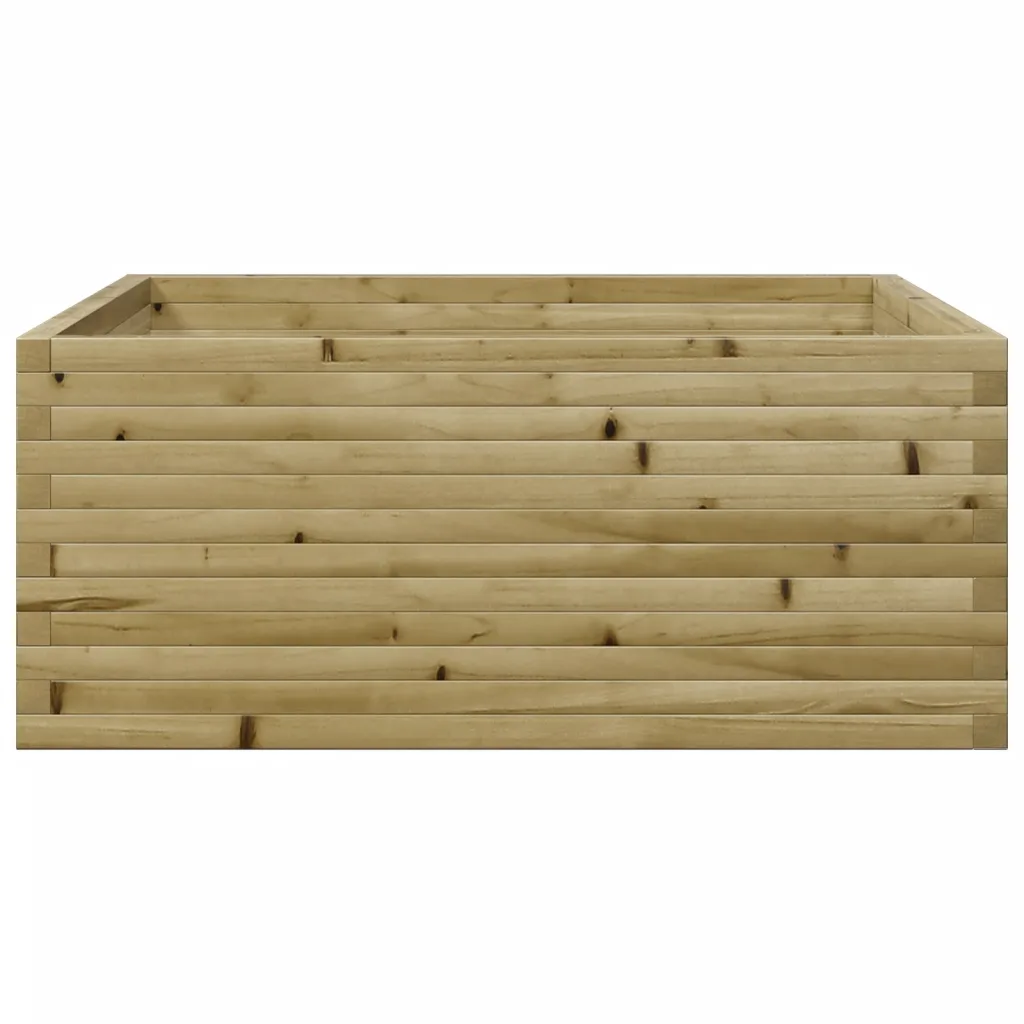 Aia taimekast survetöötlusega immutatud männipuidust, pruun, 110 x 110 x 46 cm