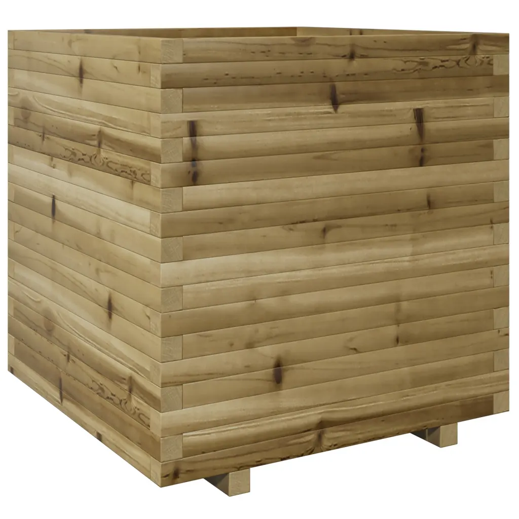 Aia taimekast survetöötlusega immutatud männipuidust, 70 x 70 x 72,5 cm, pruun