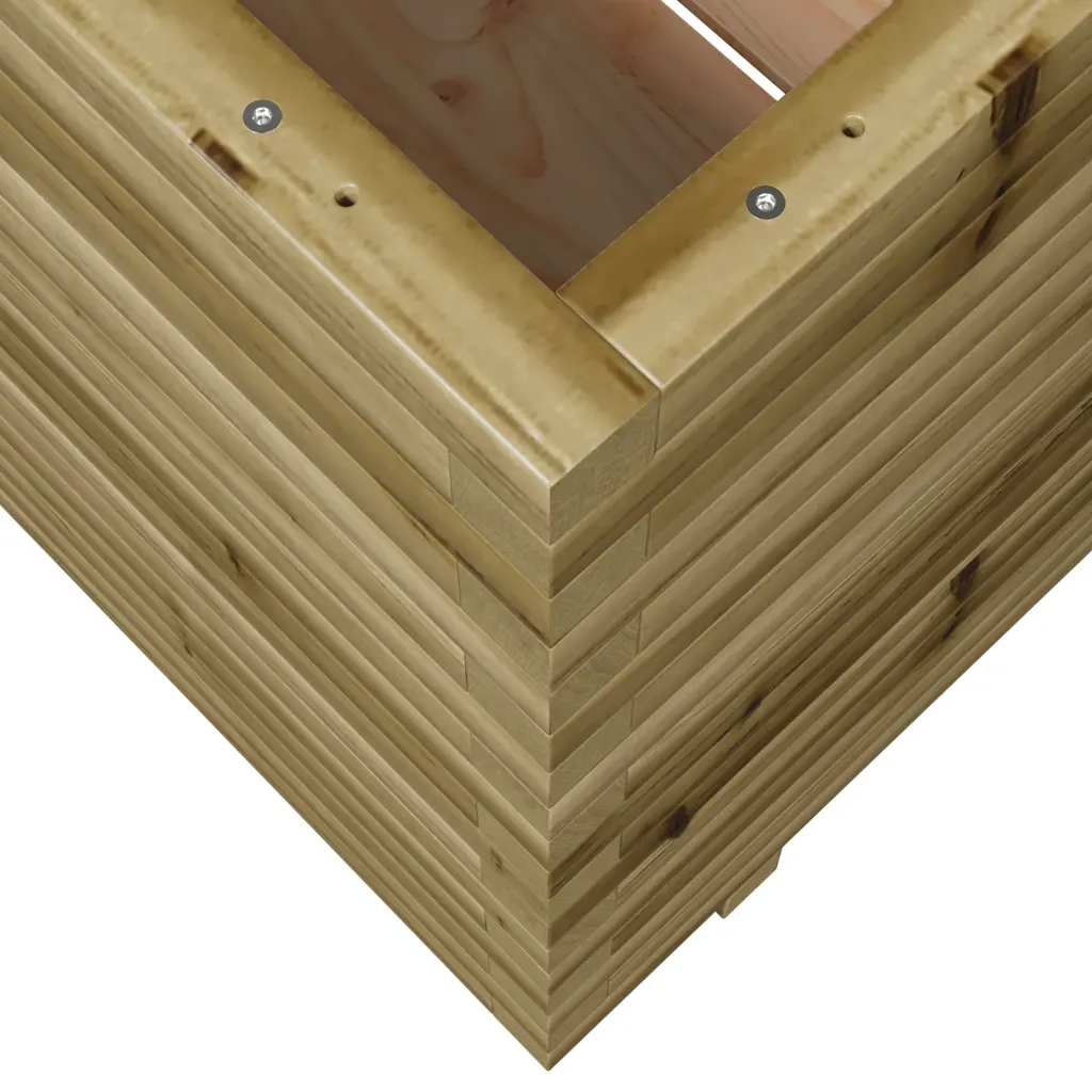 Aia taimekast survetöötlusega immutatud männipuidust, 70 x 70 x 72,5 cm, pruun
