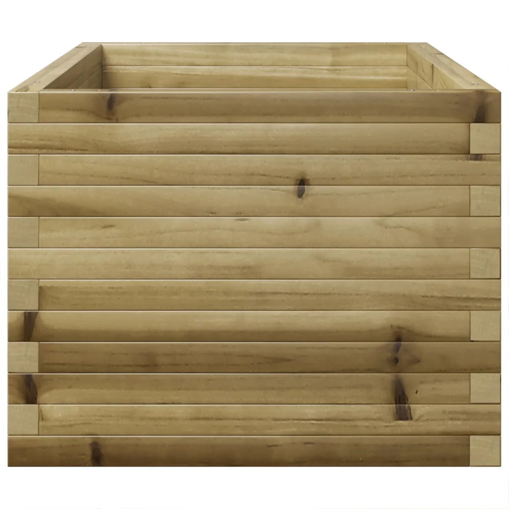 Aia taimekast surveimmutatud männipuidust, pruun, 90 x 60 x 49,5 cm