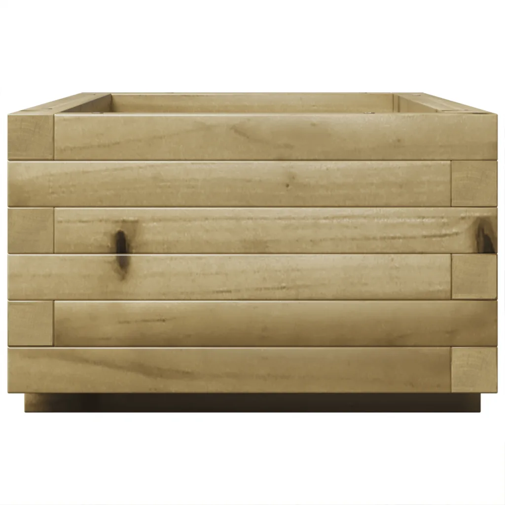 Pruun aia taimekast survetöötlusega immutatud männipuidust, 70 x 40 x 26,5 cm