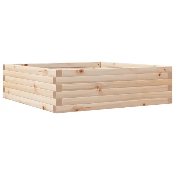 Aia taimekast töötlemata männipuidust, 80 x 80 x 23 cm – 2
