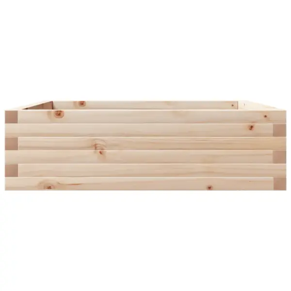 Aia taimekast töötlemata männipuidust, 80 x 80 x 23 cm – 5