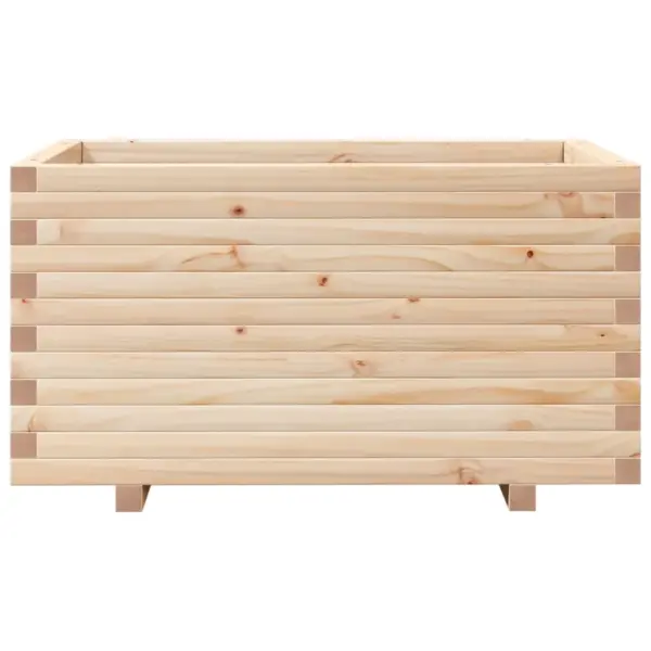 Aia taimekast töötlemata männipuidust, pruun, 90 x 60 x 49,5 cm - 5