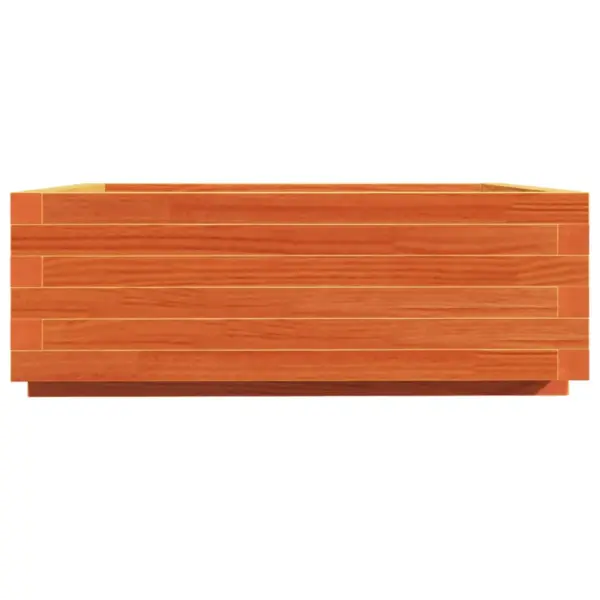 Aia taimekast männipuidust, vahapruun, 70 x 70 x 26,5 cm – 6