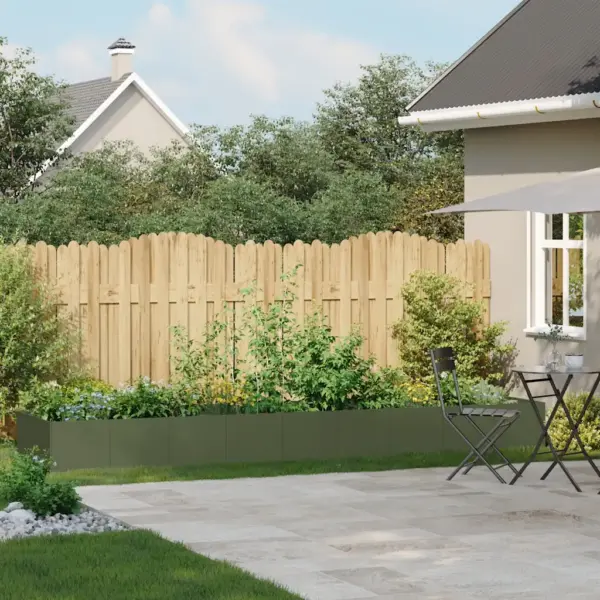 Oliiviroheline aia taimekast külmvaltsitud terasest, 360 x 80 x 40 cm – 3