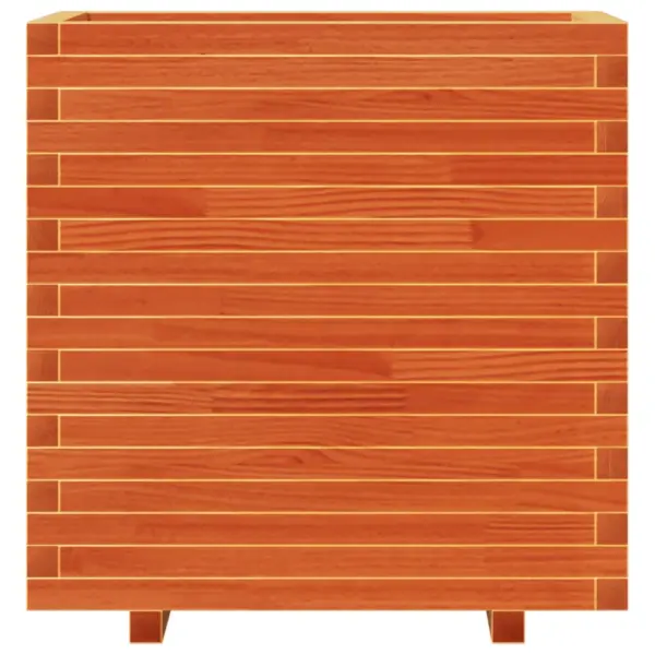 Aia taimekast täismännipuidust, vahapruun, 70 x 40 x 72 cm – 5