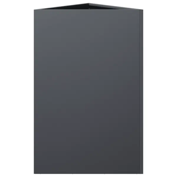 Kõrge aia taimekast põhjaga, antratsiithall teras, 50 x 43 x 75 cm – 5