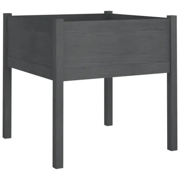 Aia taimekastid, 2 tk, hall männipuit, 70 x 70 x 70 cm – 4