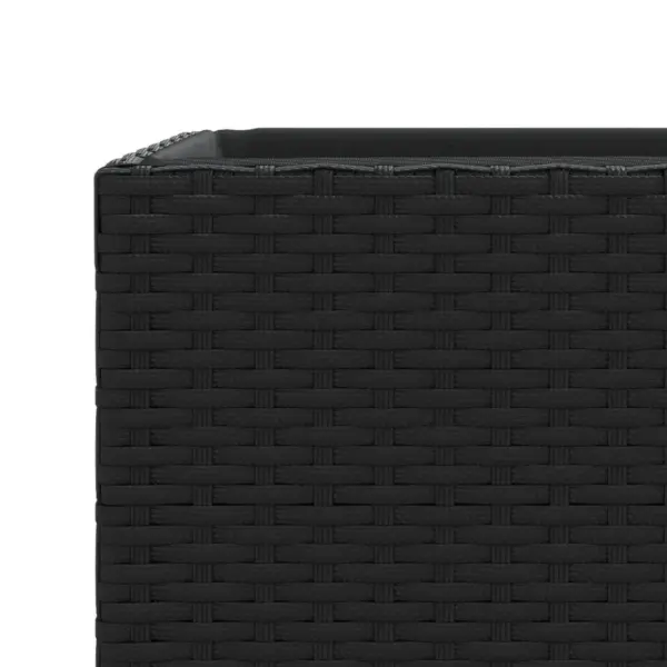 Aia taimekastid polürotangist, 2 tk, must, 30 x 30 x 60 cm – 9