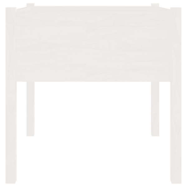 Aia taimekastid jalgadel, 2 tk, valge männipuit, 70 x 70 x 70 cm – 5