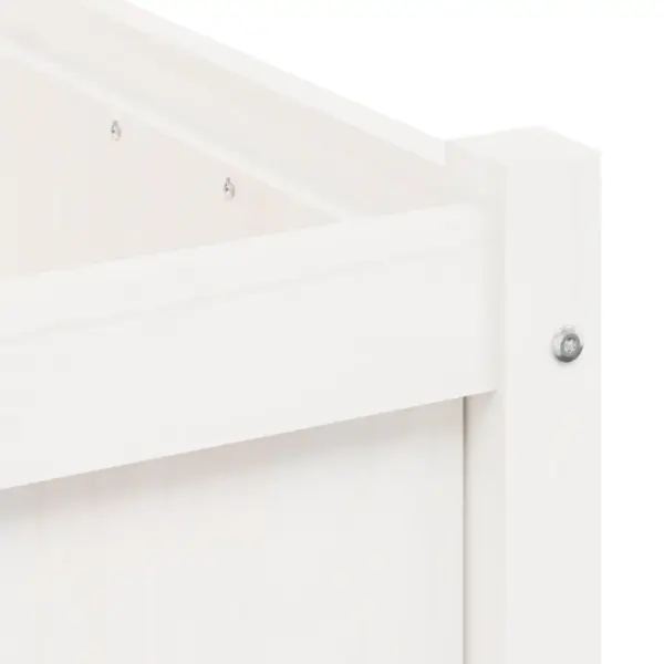 Aia taimekastid 2 tk, valge täismännipuit, 50 x 50 x 50 cm – 10