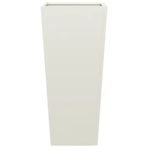 Kõrged aia taimekastid põhjaga, 2 tk, valge külmvaltsitud teras, 35 x 35 x 75 cm – 5