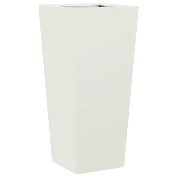 Kõrged aia taimekastid põhjaga, 2 tk, valge külmvaltsitud teras, 35 x 35 x 75 cm – 6