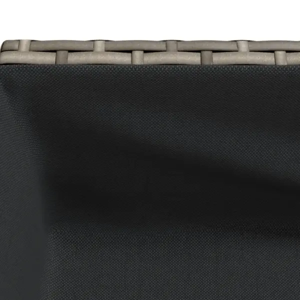 Aia taimekastid riiuliga, 2 tk, hall polürotang, 90 x 40 x 75 cm – 11