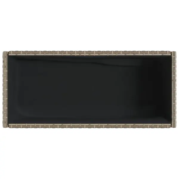 Aia taimekastid riiuliga, 2 tk, hall polürotang, 70 x 28 x 70 cm – 9