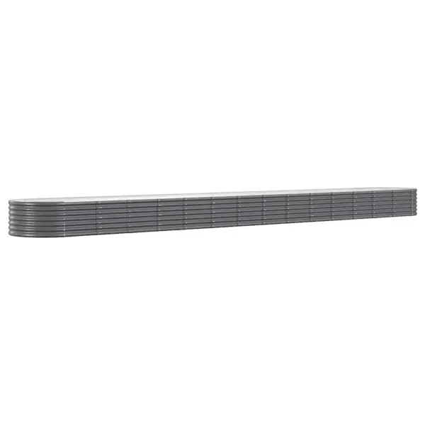 Aia taimelava ovaalse kujuga, galvaniseeritud teras, antratsiithall, 620 x 80 x 36 cm - 2