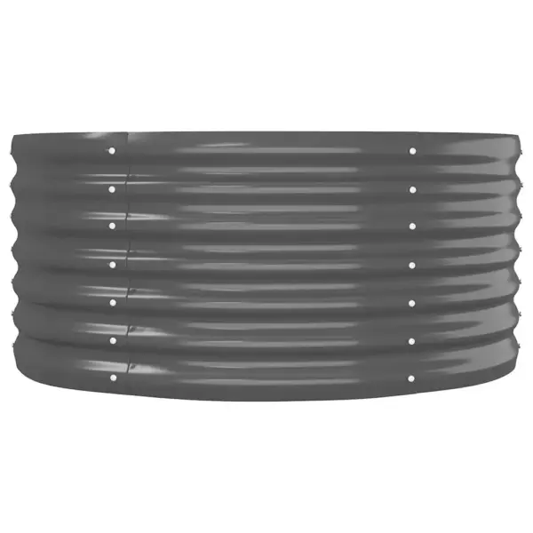 Aia taimelava ovaalse kujuga, galvaniseeritud teras, antratsiithall, 620 x 80 x 36 cm - 4