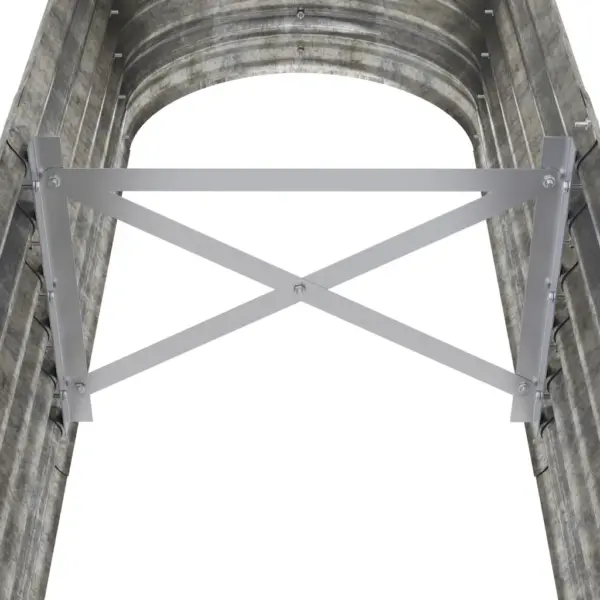 Aia taimelava, ovaalne galvaniseeritud terasest, hõbedane, 152 x 40 x 36 cm – 5