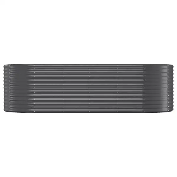 Aia taimelava, ovaalne, galvaniseeritud teras, antratsiithall, 249 x 100 x 68 cm – 3