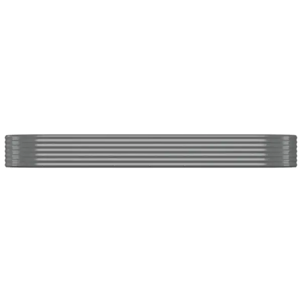 Aia taimelava galvaniseeritud terasest, ovaalne, hall, 322 x 100 x 36 cm - 3