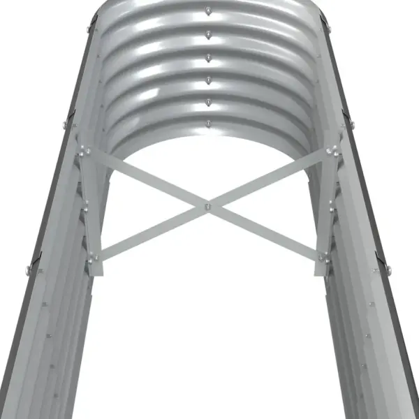 Ovaalne aia taimelava galvaniseeritud terasest, antratsiithall, 332 x 40 x 36 cm – 5