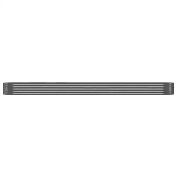 Aia taimelava galvaniseeritud terasest, ovaalne, antratsiithall, 600 x 140 x 36 cm - 3