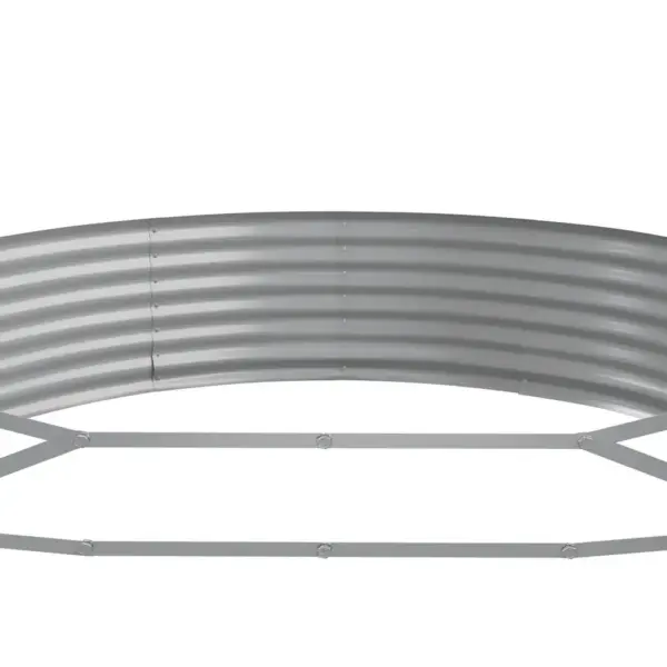 Aia taimelava galvaniseeritud terasest, ovaalne, antratsiithall, 600 x 140 x 36 cm - 5