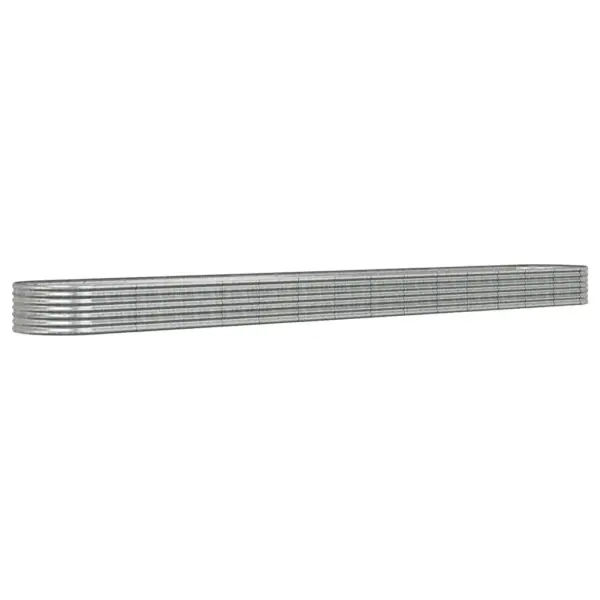 Aia taimelava, ovaalne, galvaniseeritud teras, 620 x 80 x 36 cm, hõbedane - 2