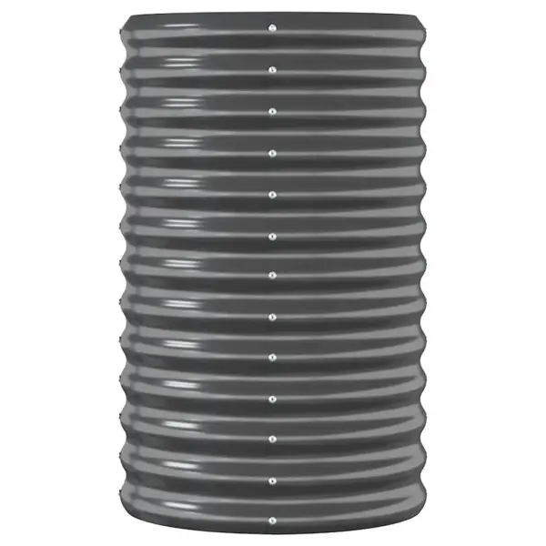 Aia taimelava galvaniseeritud terasest, ovaalne, antratsiithall, 152 x 40 x 68 cm – 4