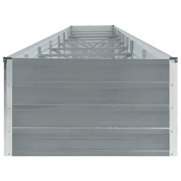 Aia kõrgendatud taimelava tsingitud terasest, hall, 600 x 80 x 45 cm – 4