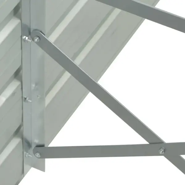 Aia kõrgendatud taimelava tsingitud terasest, hall, 600 x 80 x 45 cm – 5