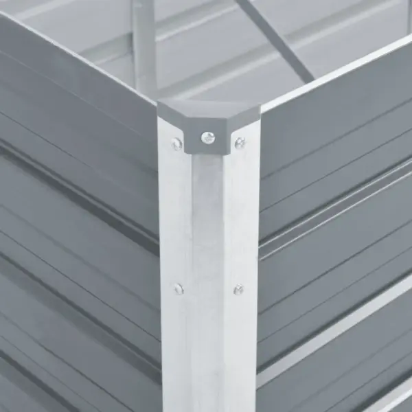 Aia kõrgendatud taimelava tsingitud terasest, hall, 600 x 80 x 45 cm – 6