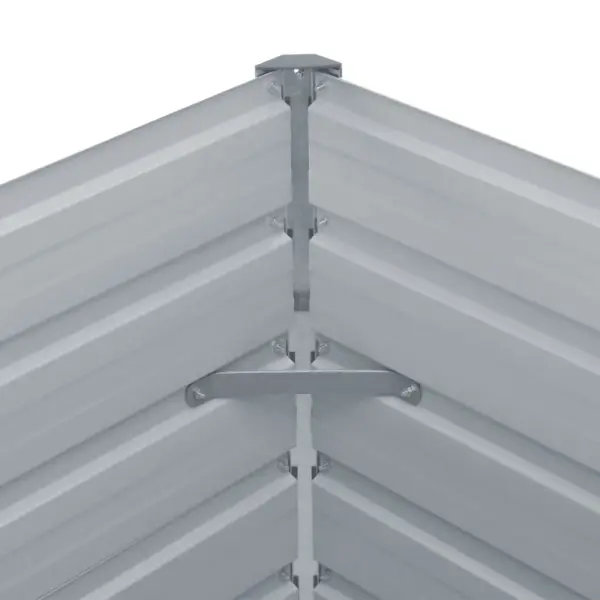 Aia kõrgendatud taimelava tsingitud terasest, hall, 600 x 80 x 45 cm – 7