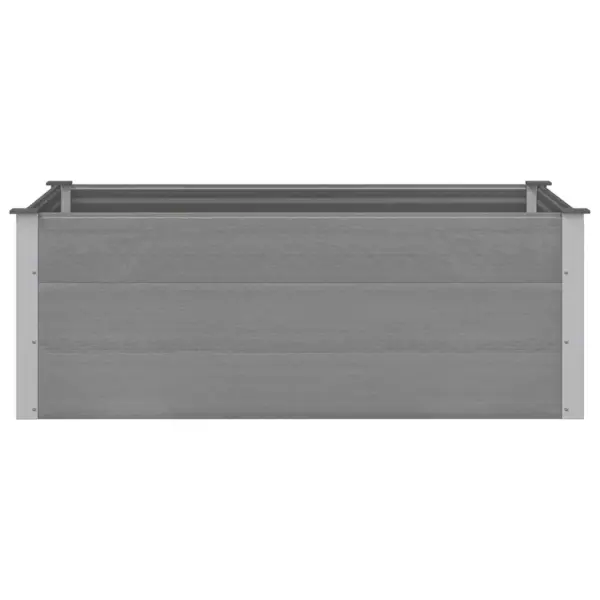 Aia taimelava WPC-st ja alumiiniumist, hall, 150 x 100 x 54 cm – 3