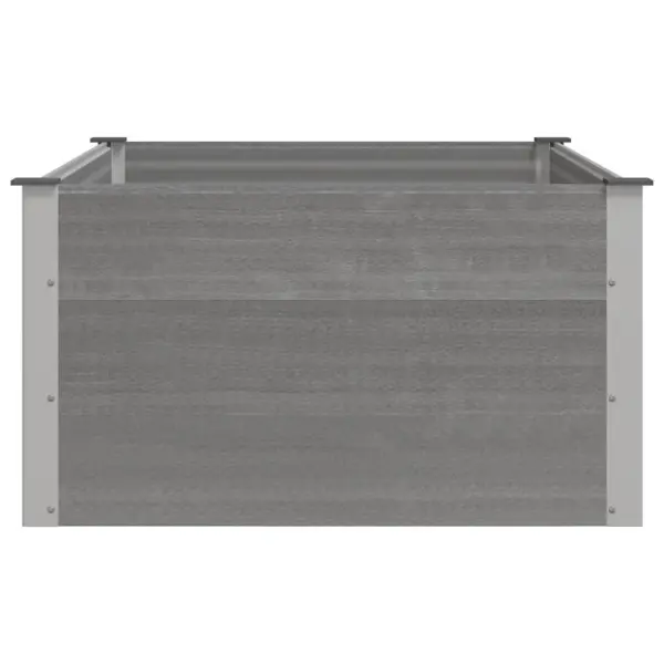 Aia taimelava WPC-st ja alumiiniumist, hall, 150 x 100 x 54 cm – 4