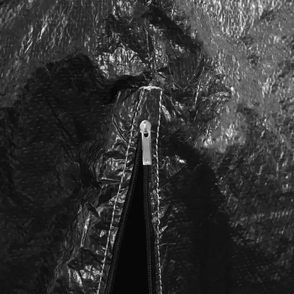 Aiakiige kaitsekatted 2 tk, must PE, 10 kinnitusava ja 2 lukuga, 255 x 145 x 170/150 cm – 9