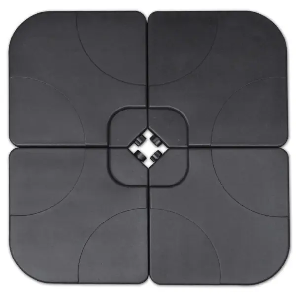 Aiapäikesevari vända ja täidetava alusega, valge, 5 m – 5