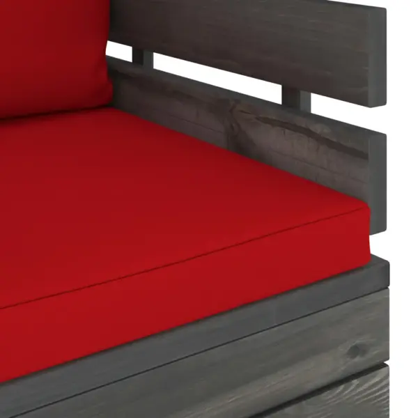 Aiatugitool kaubaalustest punaste patjadega, männipuit, 70 x 65 x 71,5 cm – 6