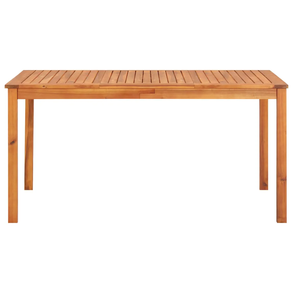 5-osaline akaatsiapuidust aiamööbli komplekt patjadega, laud 150 x 90 cm