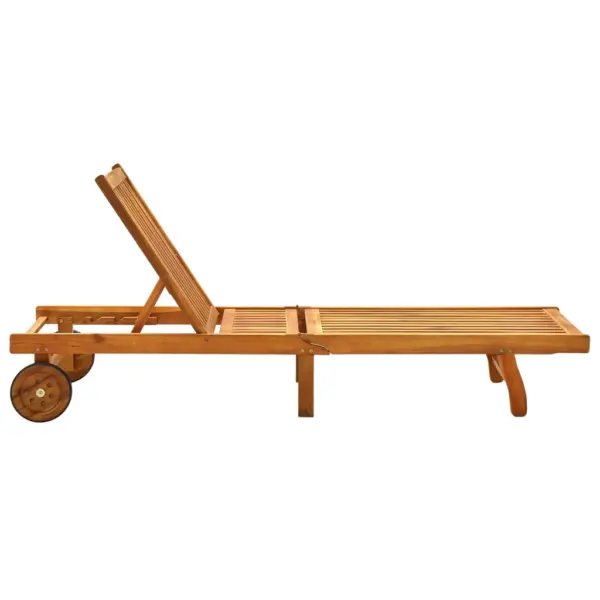 Aialamamistool rataste, istmepadja ja lahtikäiva lauaga, akaatsiapuit, antratsiithall, 200 x 63 x 85 cm – 5