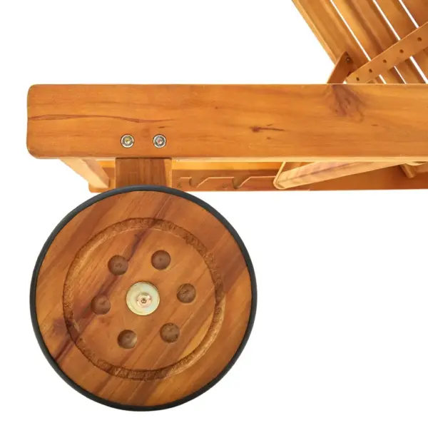 Aialamamistool rataste, istmepadja ja lahtikäiva lauaga, akaatsiapuit, antratsiithall, 200 x 63 x 85 cm – 7