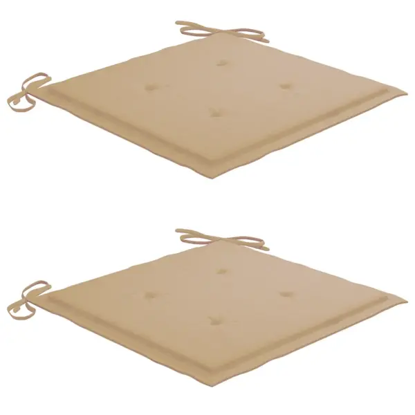 Kahekohaline aiabistroopink teelaua ja beežide patjadega, akaatsiapuit, 159 x 61 x 92 cm – 6