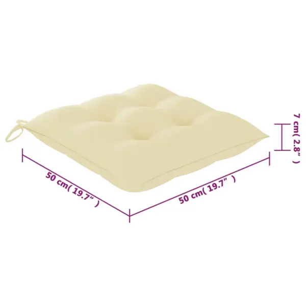 Hallid akaatsiapuidust aiatoolid istmepatjadega, 8 tk – 8