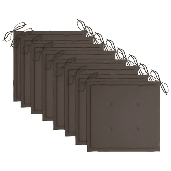 Hallid akaatsiapuidust aiatoolid patjadega, 8 tk, 61 x 57 x 92 cm – 5