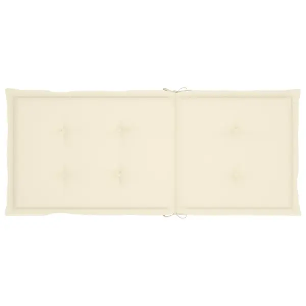 Reguleeritavad kokkupandavad akaatsiapuidust aiatoolid patjadega, 8 tk, kreemjas – 8