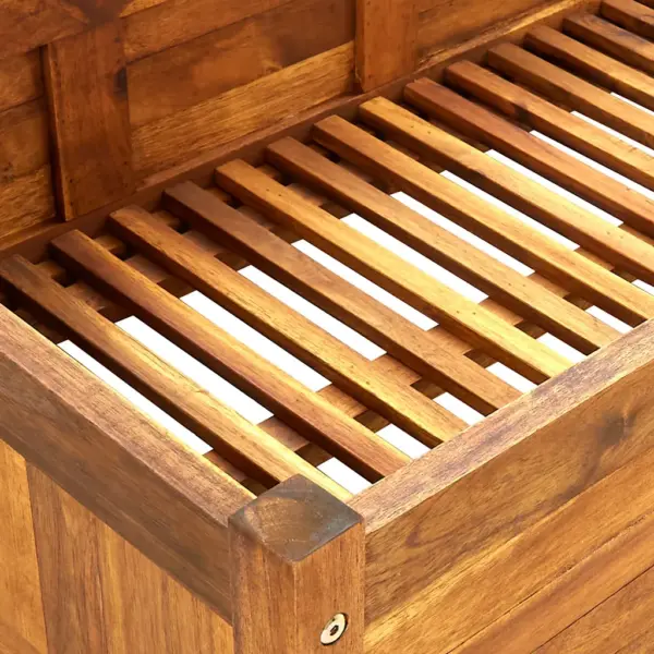 Akaatsiapuidust kõrgendatud taimelava, pruun, 200 x 50 x 25 cm – 7