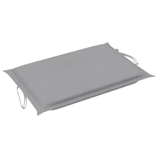 2-osaline akaatsiapuidust lamamistoolide komplekt hallide patjadega, kokkupandav – 12